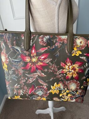 Talbots Splendid Floral Print Tote NWOT